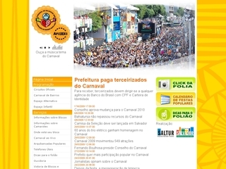 Thumbnail do site Portal Oficial do Carnaval de Salvador