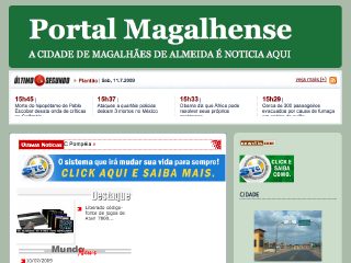 Thumbnail do site Portal Magalhense