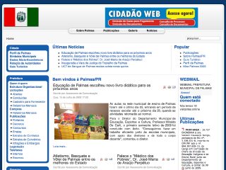 Thumbnail do site Prefeitura Municipal de Palmas