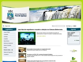 Thumbnail do site Cmara Munical de Foz do Iguau