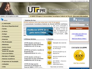 Thumbnail do site UTFPR - Campus Pato Branco