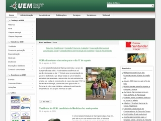 Thumbnail do site Universidade Estadual de Maring