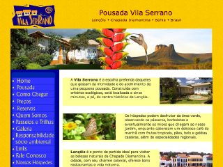 Thumbnail do site Pousada Vila Serrano