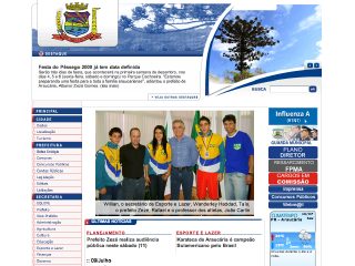 Thumbnail do site Prefeitura Municipal de Araucria