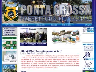 Thumbnail do site Prefeitura Municipal de Ponta Grossa