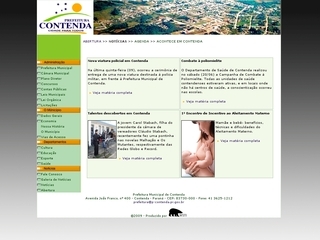 Thumbnail do site Prefeitura Municipal de Contenda