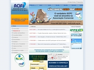 Thumbnail do site ACIFI - Associao Comercial de Foz do Iguau