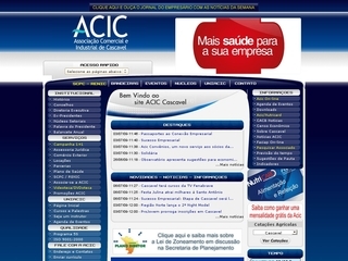 Thumbnail do site ACIC - Associao Comercial e Industrial de Cascavel