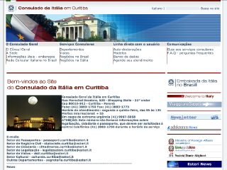 Thumbnail do site Consulado Geral da Itlia em Curitiba 