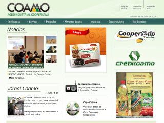 Thumbnail do site COAMO - Cooperativa Agropecuaria Mouroense