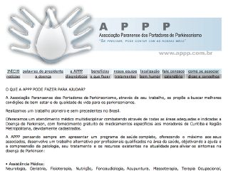 Thumbnail do site APPP - Associação Paranaense dos Portadores de Parkinsonismo