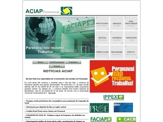 Thumbnail do site Aciap - Associao Comercial e Empresarial de Paranava