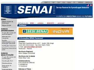Thumbnail do site Senai - Unidade Paranava