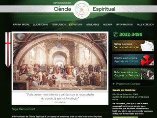 Thumbnail do site Universidade da Cincia Espiritual