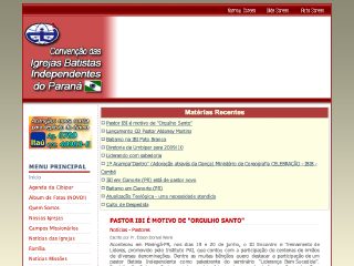 Thumbnail do site CIBIPAR - Convenção Batista Independente do Paraná	