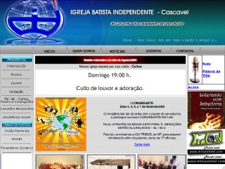Thumbnail do site Igreja Batista Independente de Cascavel