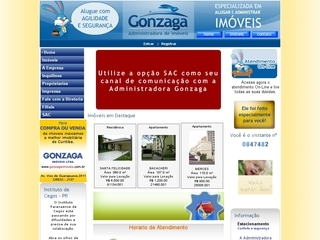 Thumbnail do site Administradora de Imveis Gonzaga