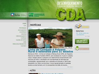 Thumbnail do site CDA - Coordenao de Desenvolvimento Agrrio
