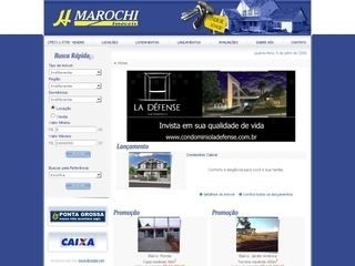 Thumbnail do site H. Marochi Imveis S/C. Ltda