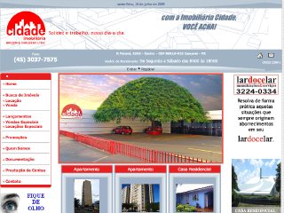 Thumbnail do site Cidade Imobiliria