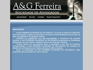 Thumbnail do site A&G Ferreira Sociedade de Advogados