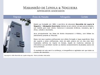 Thumbnail do site Maranho de Loyola & Nogueira ? Advogados Associados