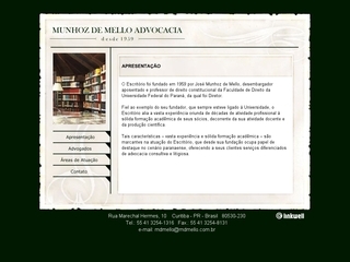 Thumbnail do site Munhoz de Mello Advocacia