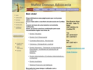 Thumbnail do site Muoz Donoso Advocacia
