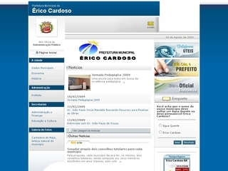 Thumbnail do site Site Oficial da Prefeitura de rico Cardoso - BA