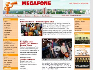 Thumbnail do site MEGAFONE - Cidadania na comunicao