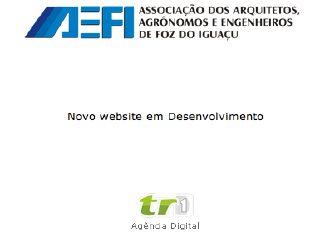 Thumbnail do site AEFI - Associao de Arquitetos, Agrnomos e Engenheiros de Foz do Iguau