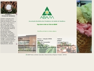 Thumbnail do site ABAM - Associao Brasileira dos Produtores de Amido de Mandioca