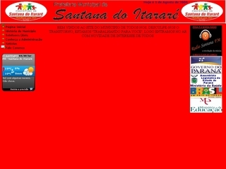 Thumbnail do site Prefeitura Municipal de Santana do Itarar