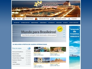 Thumbnail do site Crystal Sul Turismo