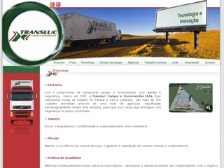 Thumbnail do site Transluc Cargas e Encomendas Ltda  Paranaense
