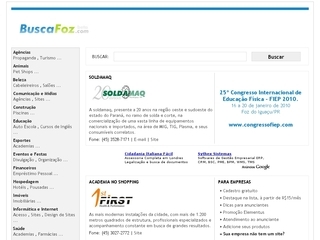 Thumbnail do site BuscaFoz.com - Guia de Empresas de Foz do Iguau