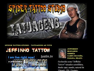 Thumbnail do site Spider Tattoo Studio