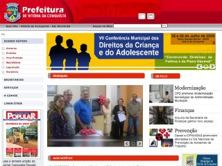 Thumbnail do site Prefeitura Municipal de Vitria da Conquista