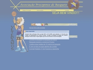 Thumbnail do site APB - Associação Procopense de Basquetebol Master