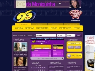 Thumbnail do site 96FM - A rdio de Natal