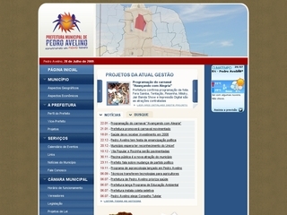 Thumbnail do site Prefeitura Municipal de Pedro Avelino