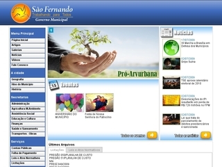Thumbnail do site Prefeitura Municipal de So Fernando