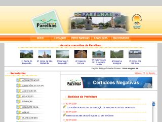 Thumbnail do site Prefeitura Municipal de Parelhas