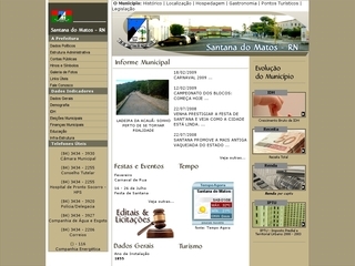 Thumbnail do site Prefeitura Municipal de Santana do Matos