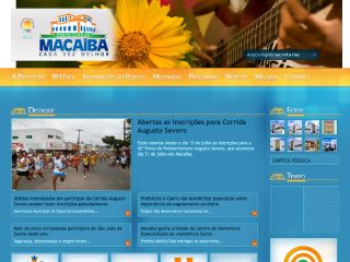 Thumbnail do site Prefeitura Municipal de Macaiba
