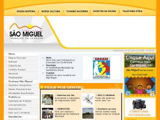 Thumbnail do site Prefeitura Municipal de So Miguel