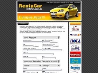 Thumbnail do site Rent a Car in Natal