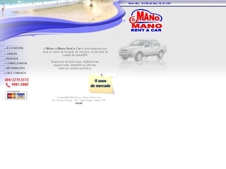 Thumbnail do site Mano Mano Rent a Car
