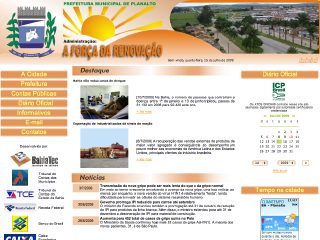 Thumbnail do site Prefeitura Municipal de Planalto
