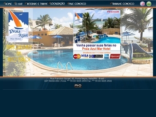Thumbnail do site Praia Azul Mar Hotel